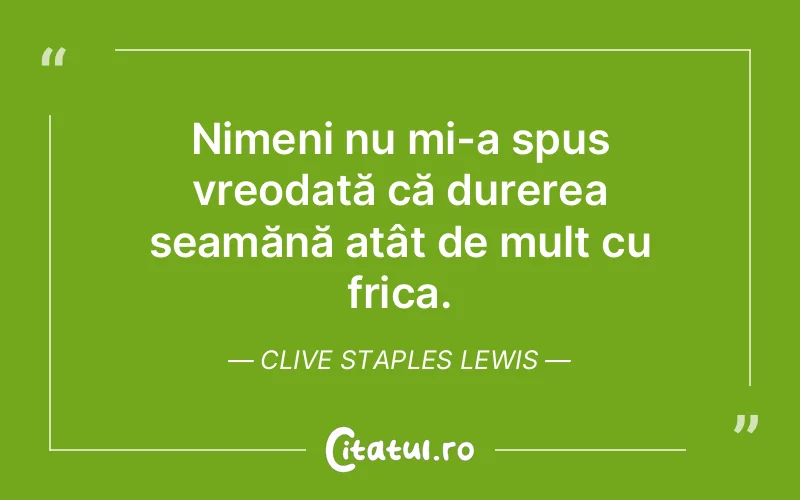 Citat Clive Staples Lewis - citate triste