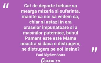 Cat de departe trebuie sa mearga mizeria...