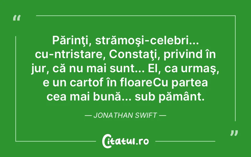 Citat Jonathan Swift - citate triste