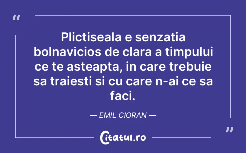 Citat Emil Cioran - citate triste