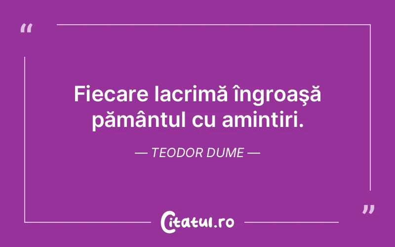 Citat Teodor Dume - citate triste