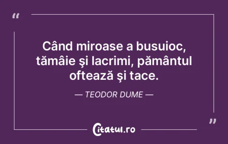 Când miroase a busuioc, tămâie şi la...