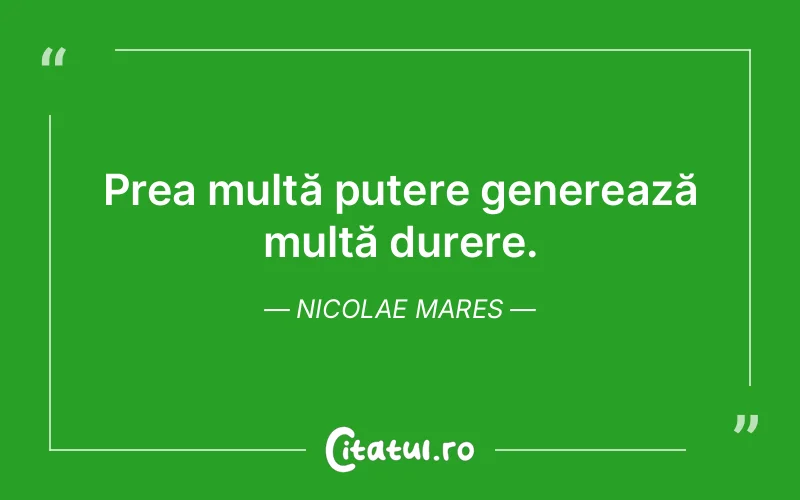 Citat Nicolae Mares - citate triste