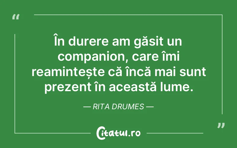 Citat Rita Drumes - citate triste