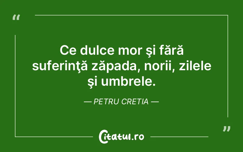 Citat Petru Cretia - citate triste