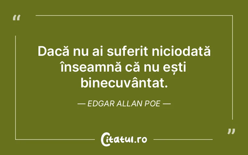 Citat Edgar Allan Poe - citate triste