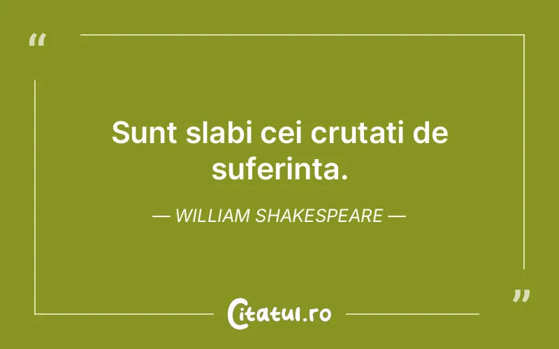 Citat William Shakespeare - citate triste