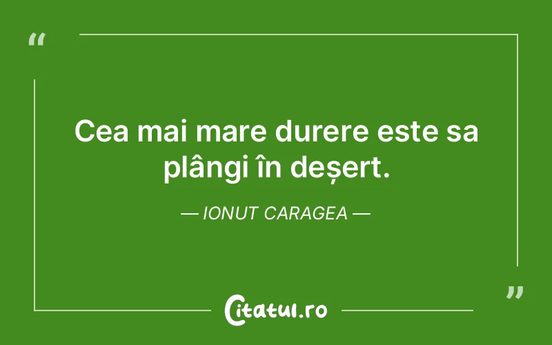 Citat Ionut Caragea - citate triste