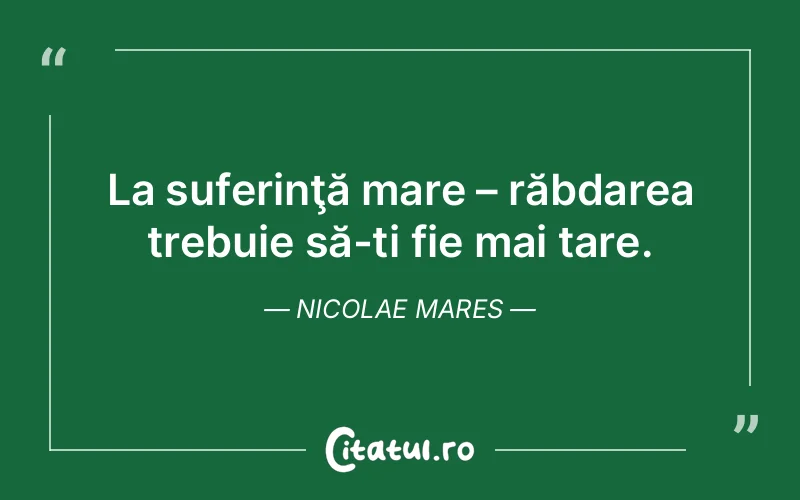 Citat Nicolae Mares - citate triste