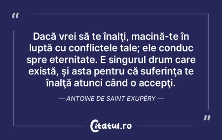 Dacă vrei să te înalÅ£i, macină-te Ã... Dacă vrei să te înalÅ£i, macină-te Ã...