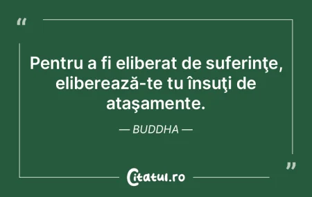 Pentru a fi eliberat de suferinţe, elib... Pentru a fi eliberat de suferinţe, elib...
