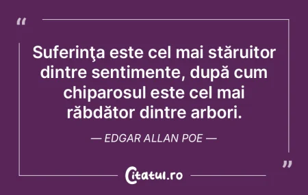 Suferinţa este cel mai stăruitor dintr... Suferinţa este cel mai stăruitor dintr...