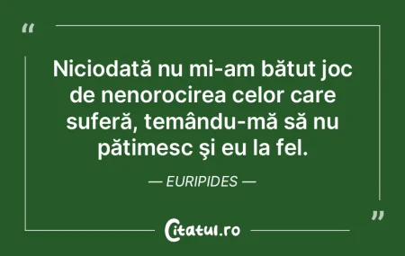 Niciodată nu mi-am bătut joc de nenoro... Niciodată nu mi-am bătut joc de nenoro...