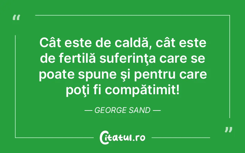Citat George Sand - citate triste