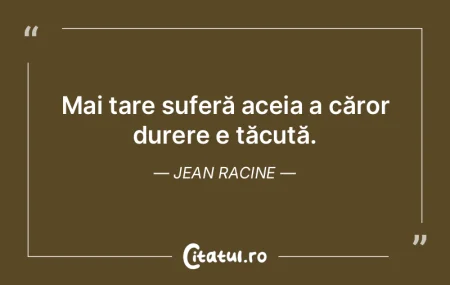 Mai tare suferă aceia a căror durere e... Mai tare suferă aceia a căror durere e...