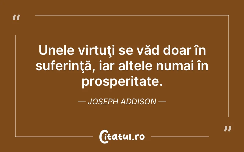 Citat Joseph Addison - citate triste