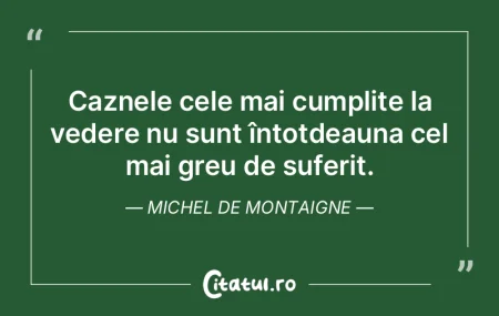 Caznele cele mai cumplite la vedere nu s...