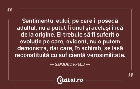 Sentimentul eului, pe care îl posedă a... Sentimentul eului, pe care îl posedă a...