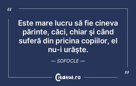 Este mare lucru să fie cineva părinte,... Este mare lucru să fie cineva părinte,...