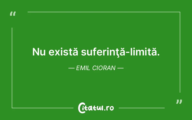 Citat Emil Cioran - citate triste