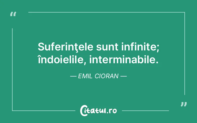 Citat Emil Cioran - citate triste