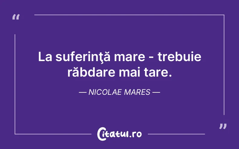 Citat Nicolae Mares - citate triste