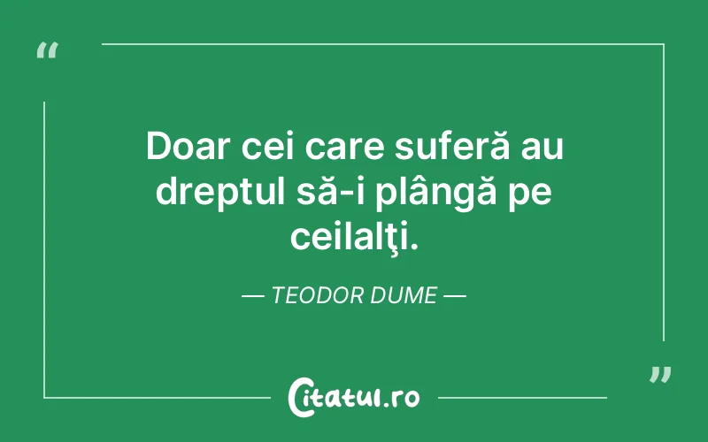 Citat Teodor Dume - citate triste
