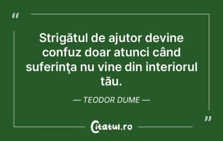 Strigătul de ajutor devine confuz doar ...