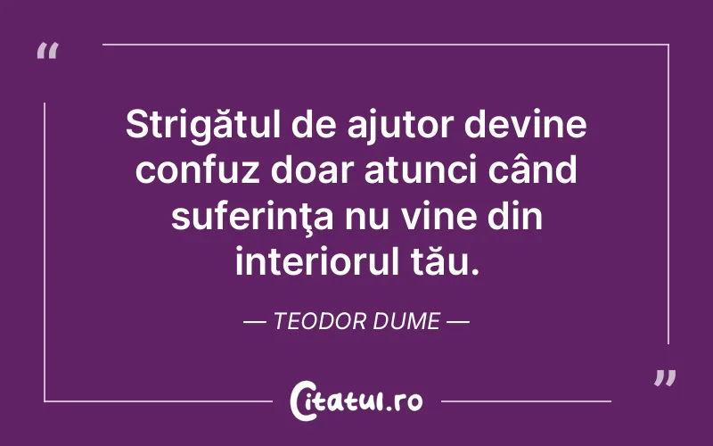 Citat Teodor Dume - citate triste