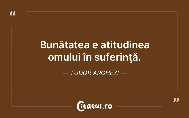Citat Tudor Arghezi - citate triste