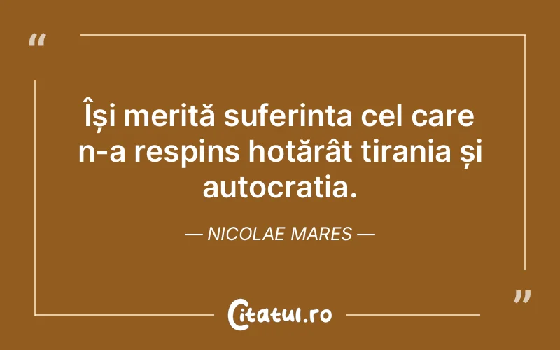 Citat Nicolae Mares - citate triste