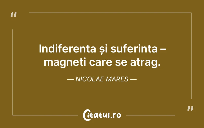 Citat Nicolae Mares - citate triste