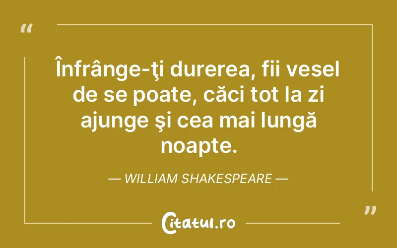 Citat William Shakespeare - citate triste