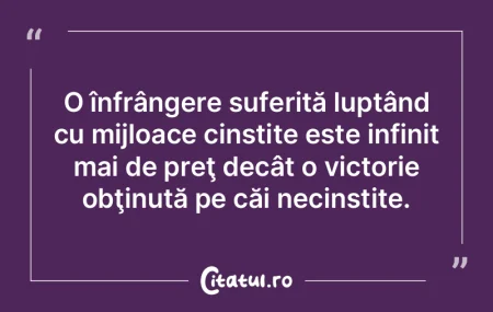 O înfrângere suferită luptând cu mij... O înfrângere suferită luptând cu mij...