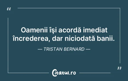 Oamenii îşi acordă imediat încredere... Oamenii îşi acordă imediat încredere...