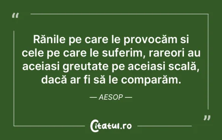 Rănile pe care le provocăm și cele pe... Rănile pe care le provocăm și cele pe...