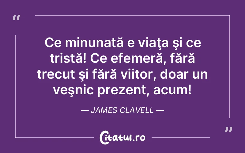 Citat James Clavell - citate triste