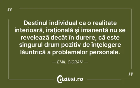 Destinul individual ca o realitate inter... Destinul individual ca o realitate inter...