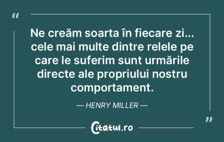 Ne creăm soarta în fiecare zi... cele ... Ne creăm soarta în fiecare zi... cele ...