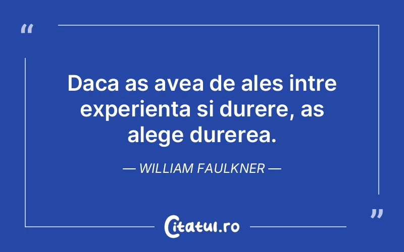 Citat William Faulkner - citate triste
