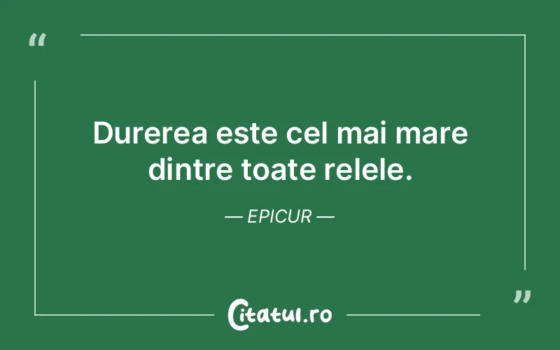 Citat Epicur - citate triste