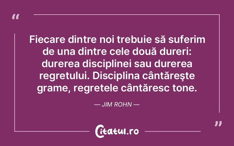 Citat Jim Rohn - citate triste