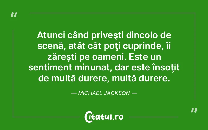 Citat Michael Jackson - citate triste