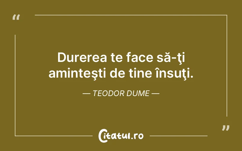 Citat Teodor Dume - citate triste