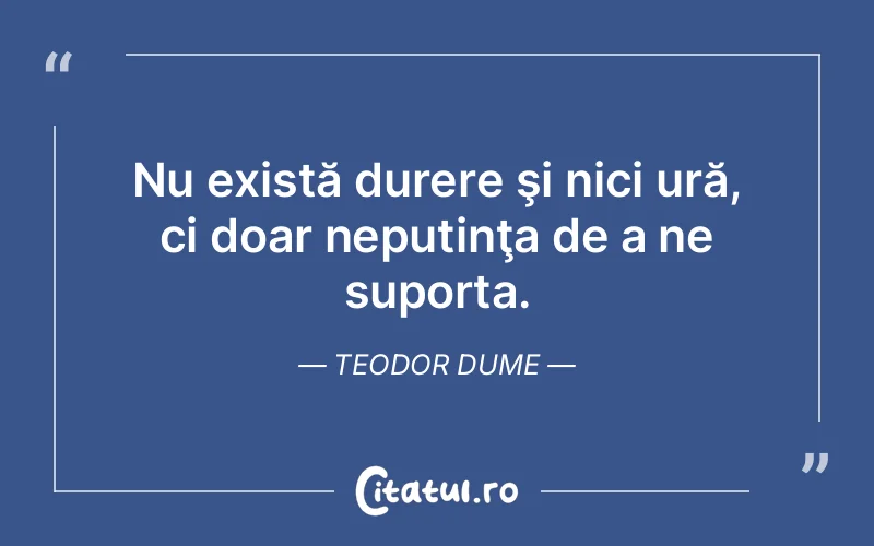 Citat Teodor Dume - citate triste
