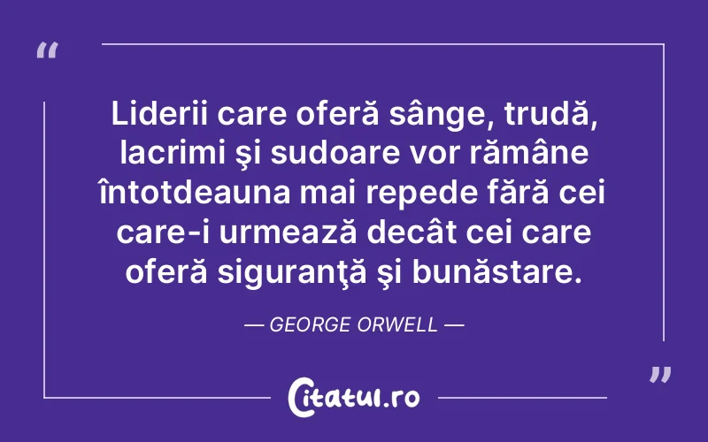Citat George Orwell - citate triste