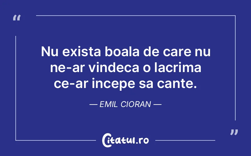 Citat Emil Cioran - citate triste