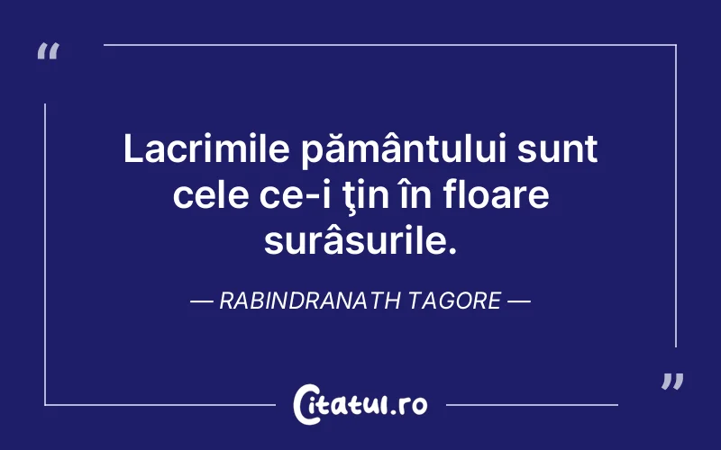 Citat Rabindranath Tagore - citate triste