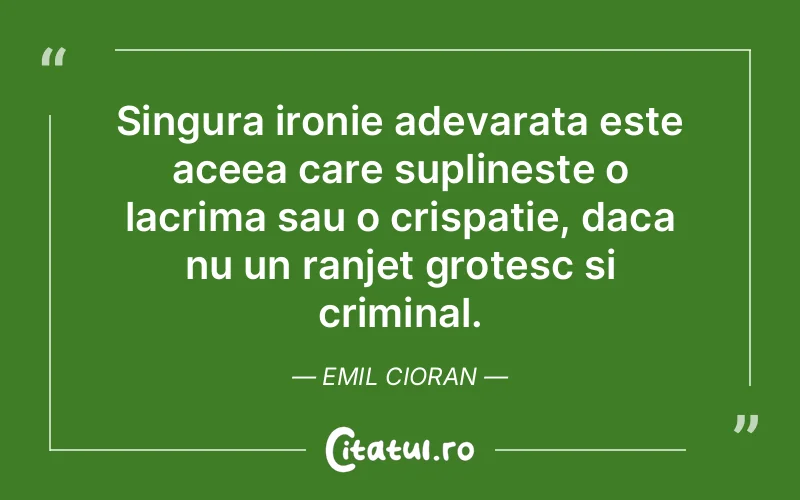 Citat Emil Cioran - citate triste