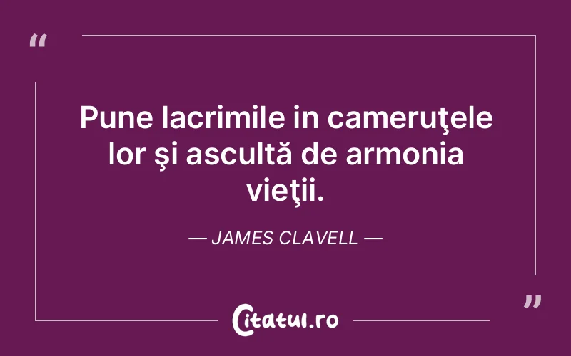 Citat James Clavell - citate triste